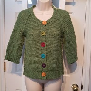 Hand Knit by Dollie wool sweater Anthropologie